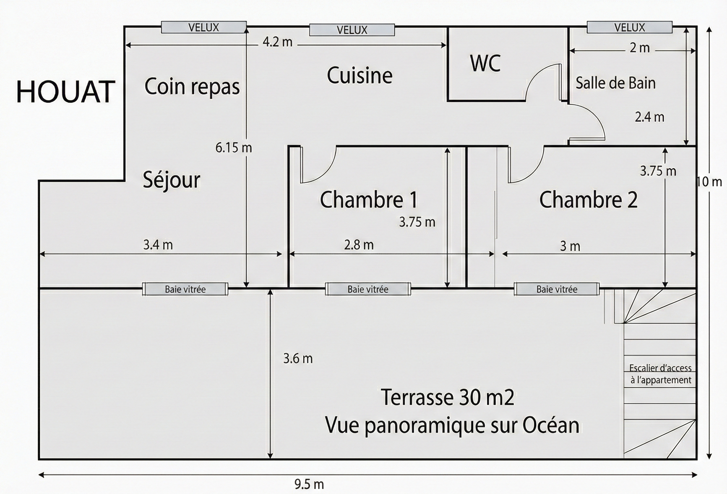 Plan de l'Appartement Houat