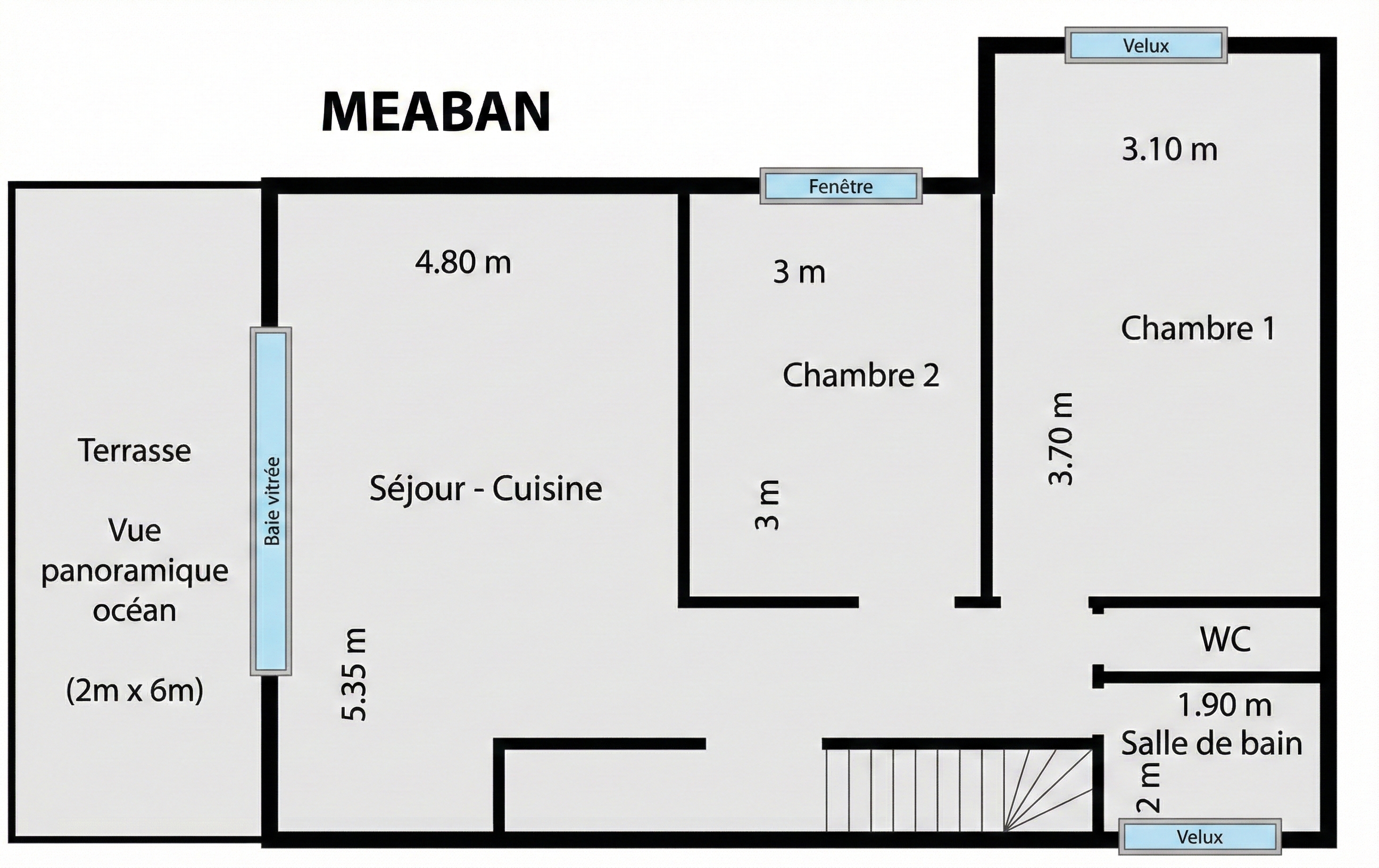 Plan de l'Appartement Méaban